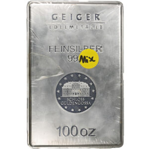 Buy Miscellaneous 100 oz Silver Bar (Damaged)