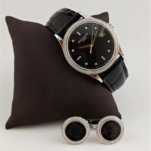 Buy Patek Philippe Calatrava 5297G-001 with matching Cufflinks 205.9108G Buy Patek Philippe Calatrava 5297G-001 with matching Cufflinks 205.9108G