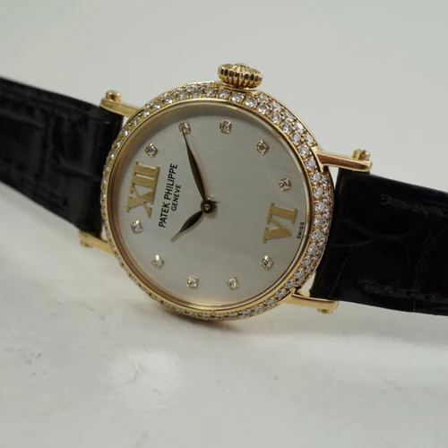 Patek Philippe Calatrava Ladies 18k Yellow Factory Diamonds ref.4861 Patek Philippe Calatrava Ladies 18k Yellow Factory Diamonds ref.4861