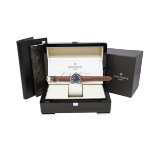 Patek Philippe Calatrava Tiffany and Co Calatrava Stainless Steel Blue Dial Strap UNWORN Complete 42mm Patek Philippe Calatrava Tiffany and Co Calatrava Stainless Steel Blue Dial Strap UNWORN Complete 42mm