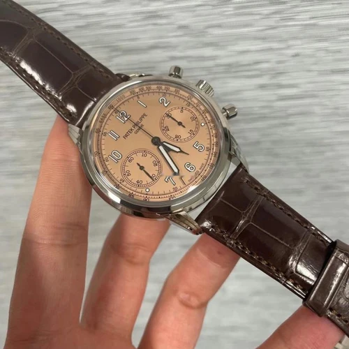 Patek Philippe Complications 2022 Full Set Manual Winding White Gold Salmon Dial Patek Philippe Complications 2022 Full Set Manual Winding White Gold Salmon Dial