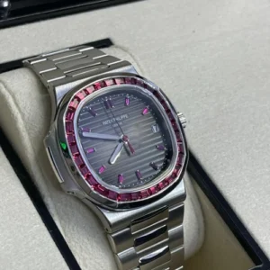 Patek Philippe Nautilus 5711/112P-010 Platinum Nautilus with Ruby Diamonds Unworn Patek Philippe Nautilus 5711/112P-010 Platinum Nautilus with Ruby Diamonds Unworn