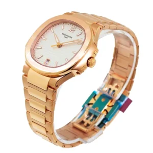 Patek Philippe Nautilus Rose Gold Silvery Opaline Index Dial & Rose Gold Bezel 7118/1R