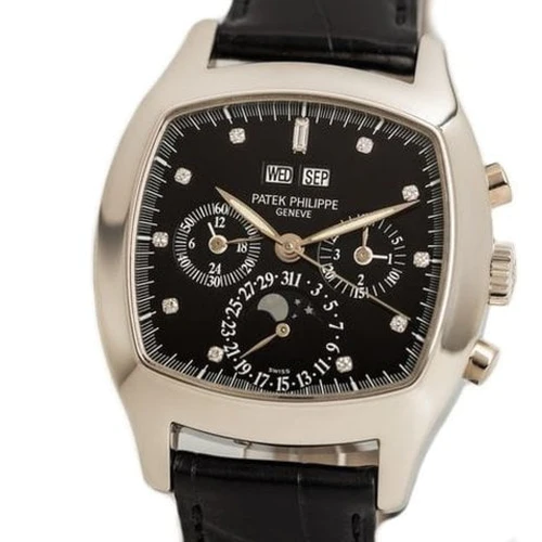 Patek Philippe PERTUAL CALENDAR CHRONOGRAPH MOON-PHASE TV Case Ref-5020-016 950 Platinum Box Papers Bj-Germany 2002 Patek Philippe PERTUAL CALENDAR CHRONOGRAPH MOON-PHASE TV Case Ref-5020-016 950 Platinum Box Papers Bj-Germany 2002