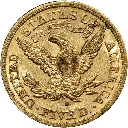 Pre-33 $5 Liberty Gold Half Eagle 4-Coin Set (1838-1899, XF+) Pre-33 $5 Liberty Gold Half Eagle 4-Coin Set (1838-1899, XF+)