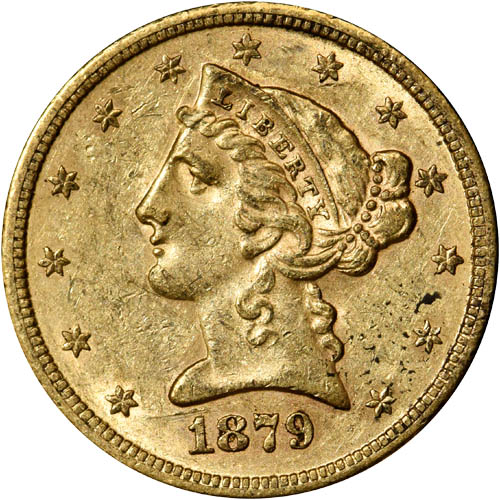 Pre-33 $5 Liberty Gold Half Eagle 4-Coin Set (1838-1899, XF+) Pre-33 $5 Liberty Gold Half Eagle 4-Coin Set (1838-1899, XF+)
