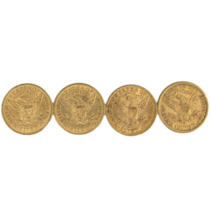 Pre-33 $5 Liberty Gold Half Eagle 4-Coin Set (Random Year XF+) Pre-33 $5 Liberty Gold Half Eagle 4-Coin Set (Random Year XF+)
