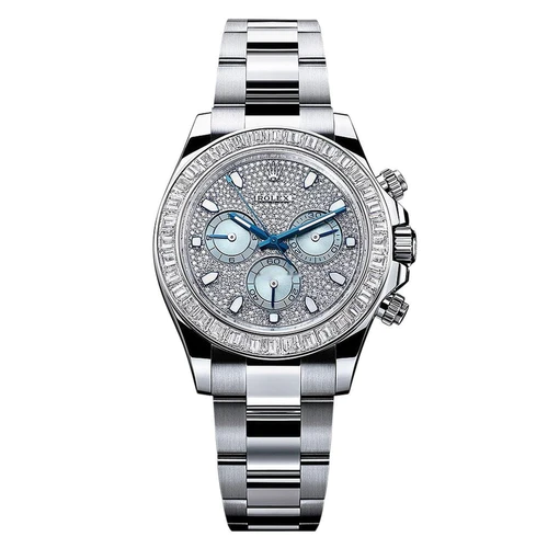 Rolex Daytona 116576TBR #34Eye of the Tiger" Pave Dial Platinum Unworn 2021 Rolex Daytona 116576TBR #34Eye of the Tiger" Pave Dial Platinum Unworn 2021