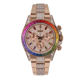 Rolex Daytona Cosmograph Everose Daytona Factory Diamond Rainbow Edition Rolex Daytona Cosmograph Everose Daytona Factory Diamond Rainbow Edition
