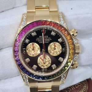 Rolex Daytona Rainbow 116598 SUPER RARE 100 NOS Full Set full stickers Rolex Daytona Rainbow 116598 SUPER RARE 100 NOS Full Set full stickers