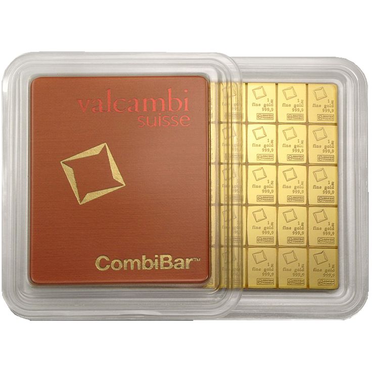 Buy 50 Gram Valcambi Gold CombiBar (50x1g, New w/ Assay) Buy 50 Gram Valcambi Gold CombiBar (50x1g, New w/ Assay)