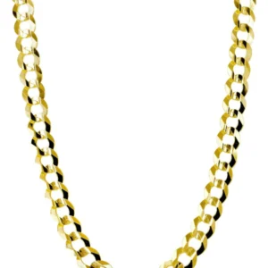 10K Gold Solid Cuban Link Chain For Sale - Men's Gold Chain