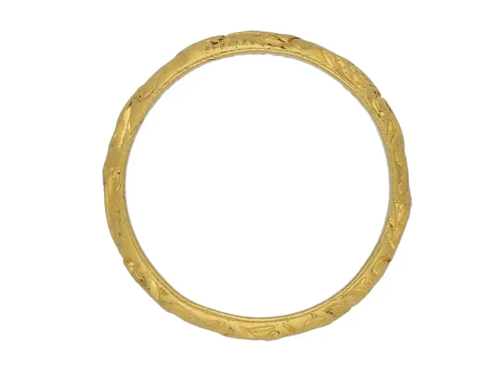 17th Century Engraved Gold Posy Ring, circa 1700 17th Century Engraved Gold Posy Ring, circa 1700