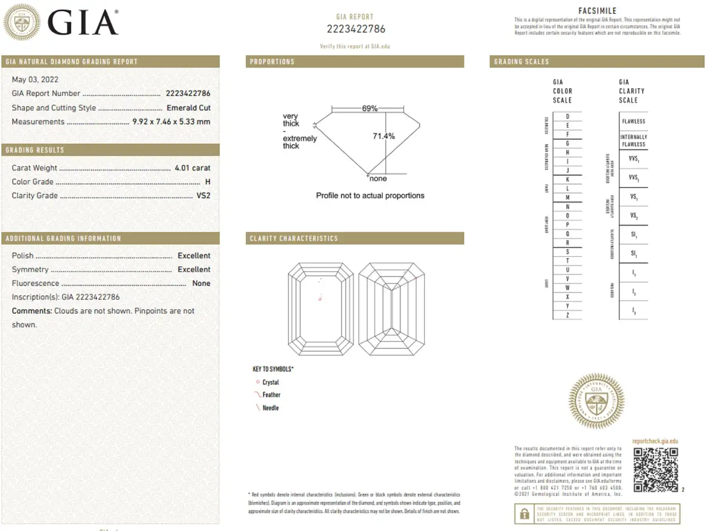 4 Carat Emerald Cut Diamond Platinum Ring GIA Certified 4 Carat Emerald Cut Diamond Platinum Ring GIA Certified