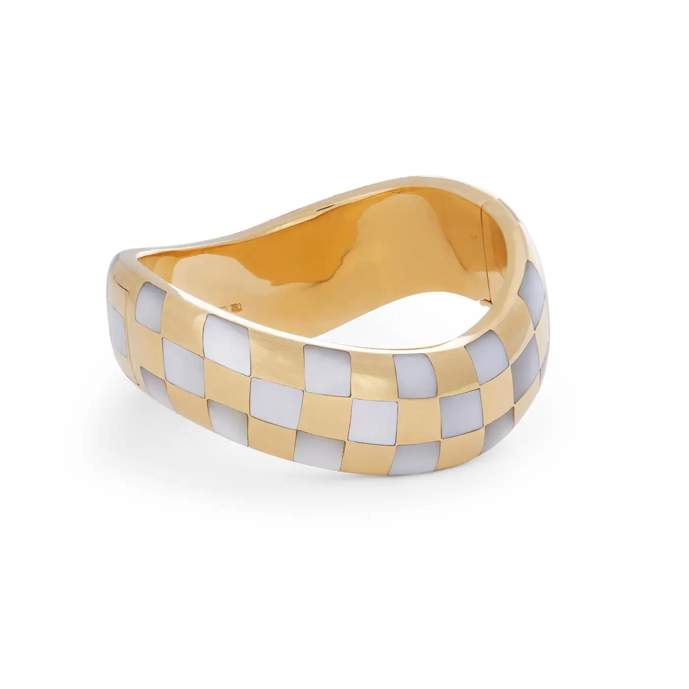 Angela Cummings Gold and Mother or Pearl Bangle Angela Cummings Gold and Mother or Pearl Bangle