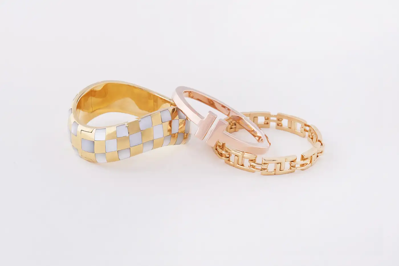 Angela Cummings Gold and Mother or Pearl Bangle Angela Cummings Gold and Mother or Pearl Bangle