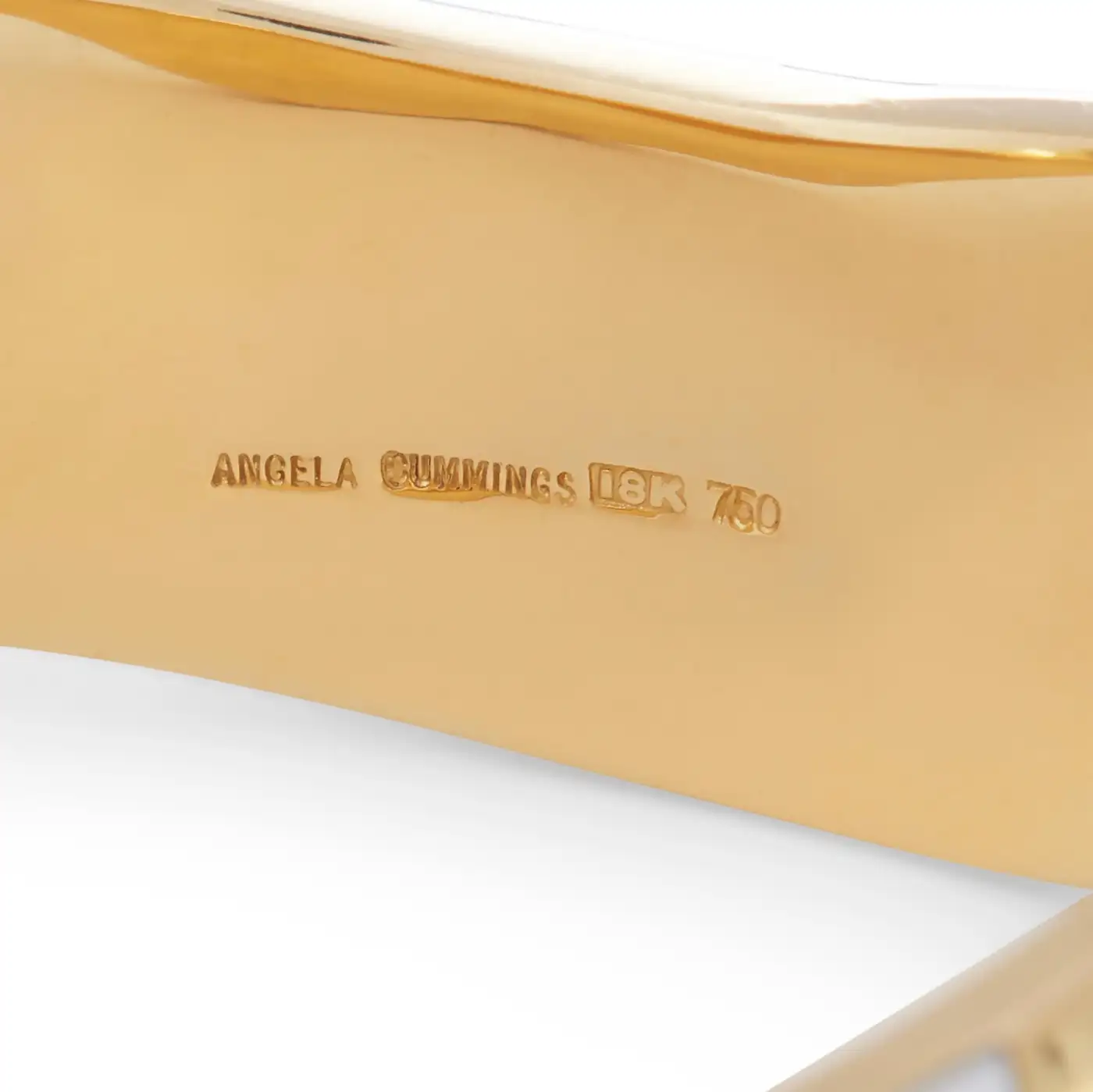 Angela Cummings Gold and Mother or Pearl Bangle Angela Cummings Gold and Mother or Pearl Bangle