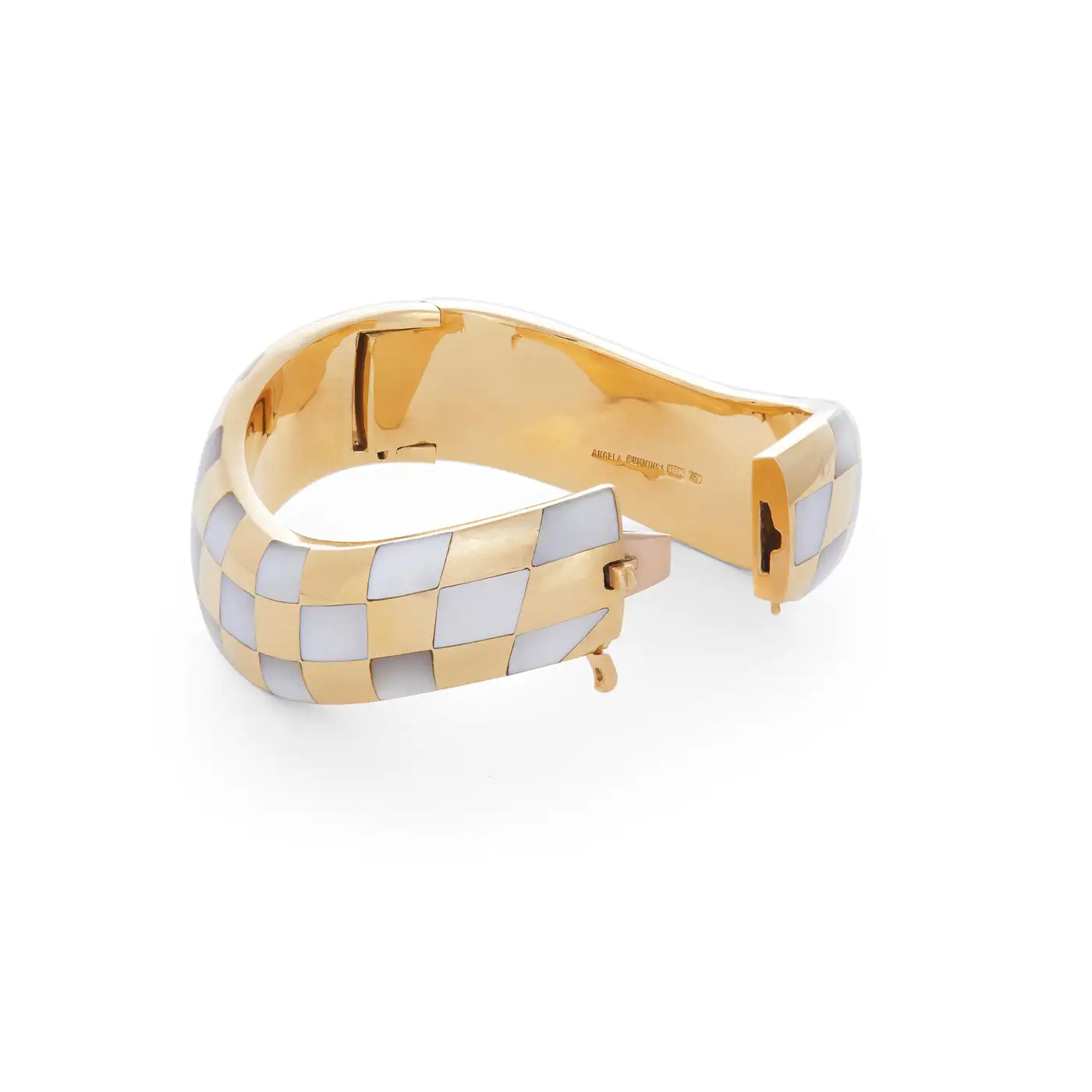 Angela Cummings Gold and Mother or Pearl Bangle Angela Cummings Gold and Mother or Pearl Bangle