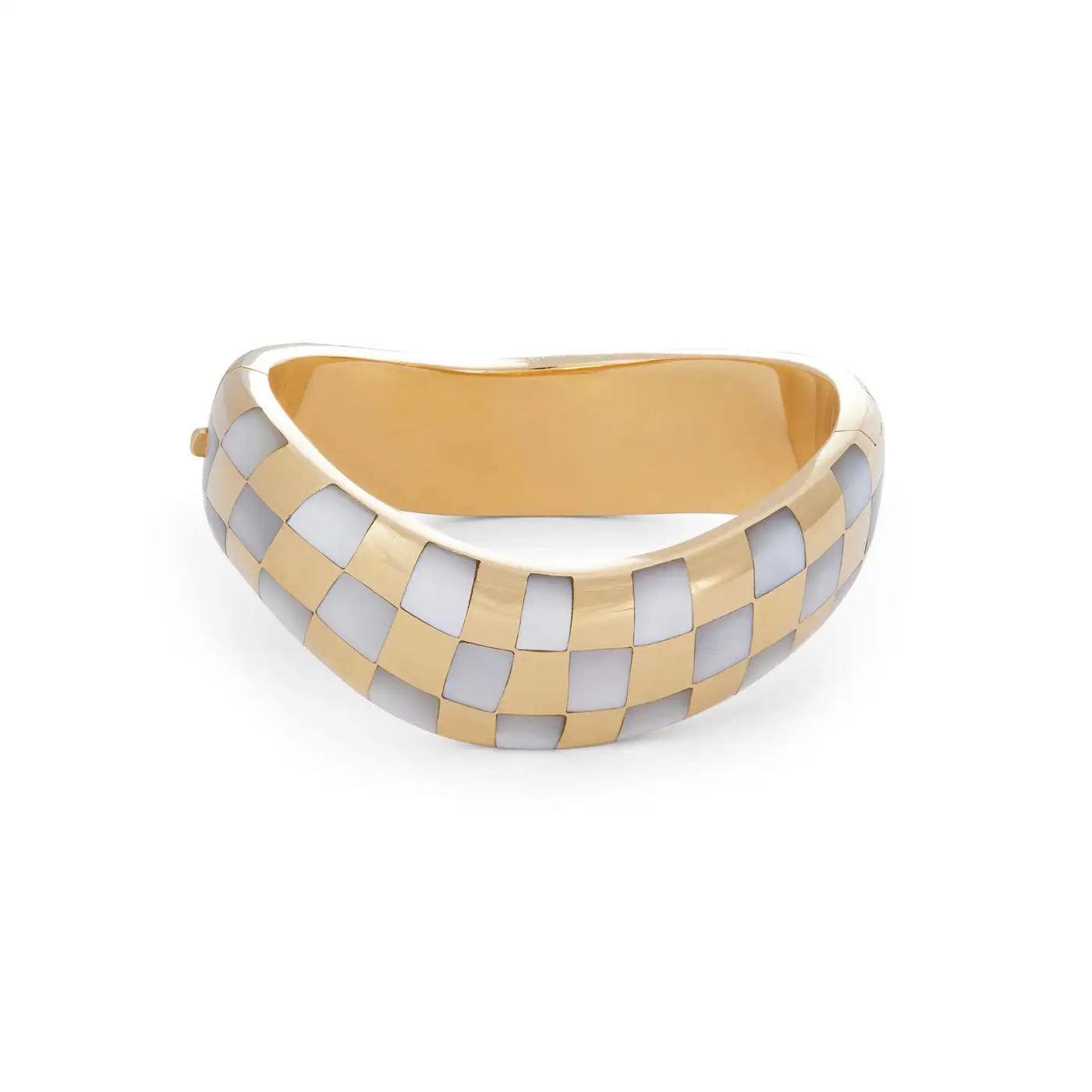 Angela Cummings Gold and Mother or Pearl Bangle Angela Cummings Gold and Mother or Pearl Bangle