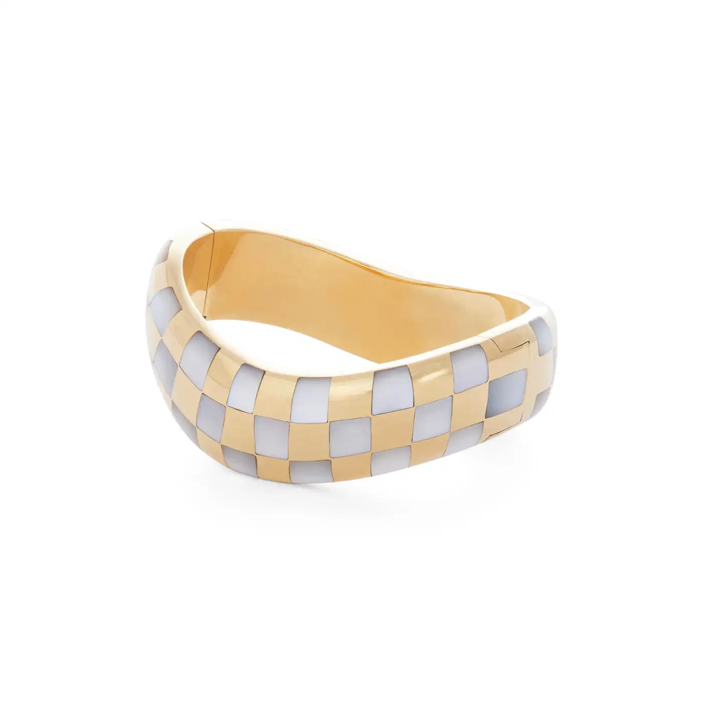 Angela Cummings Gold and Mother or Pearl Bangle Angela Cummings Gold and Mother or Pearl Bangle