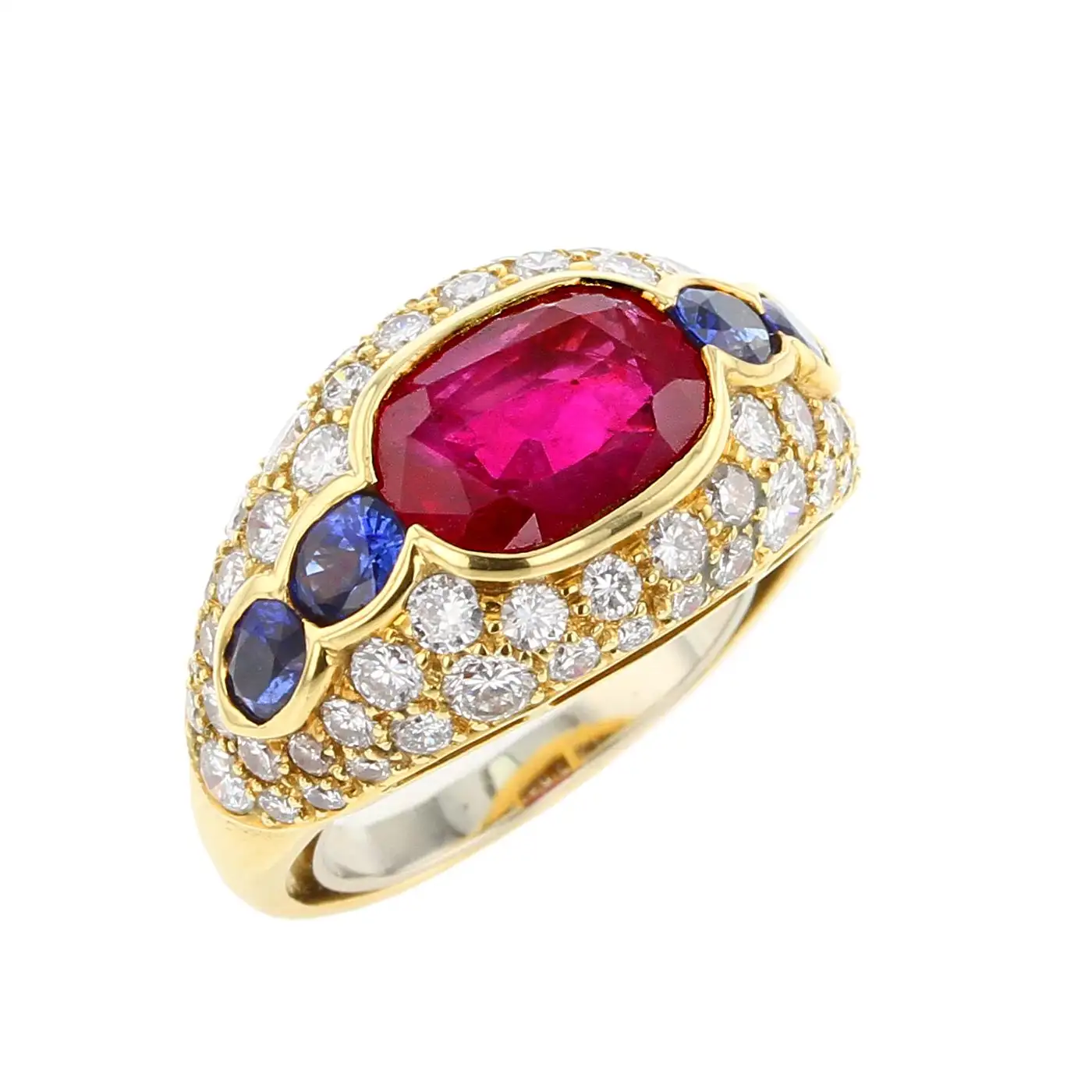 Bulgari Natural No Heat Burma Ruby, Sapphi Bulgari Natural No Heat Burma Ruby, Sapphi
