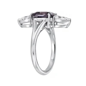 Burma Spinel Ring 3.14 Carat Cushion Cut Burma Spinel Ring 3.14 Carat Cushion Cut