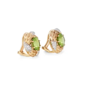 Buy Peridot and Diamond Ear Clips - Jean Schlumberger for Tiffany & Co.