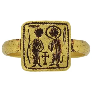 Byzantine Betrothal Ring 7th-8th Century AD Byzantine Betrothal Ring 7th-8th Century AD