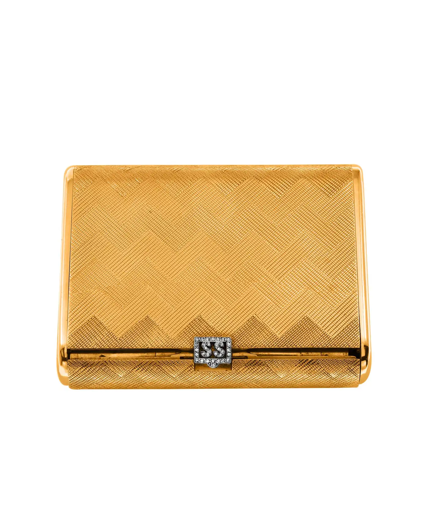 Cartier 18 Karat Yellow Gold Vanity Case 279 Grammes, Art Deco, 279 Gm Gold, Rare Cartier 18 Karat Yellow Gold Vanity Case 279 Grammes, Art Deco, 279 Gm Gold, Rare