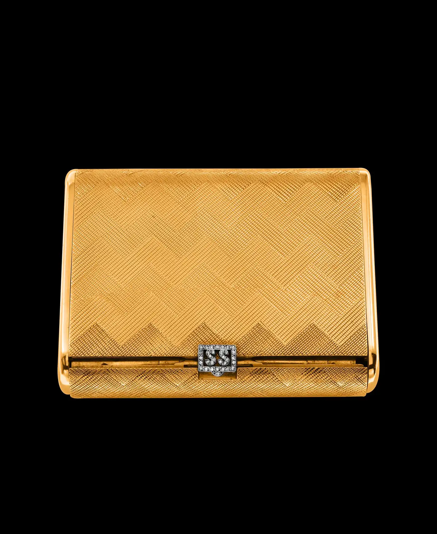 Cartier 18 Karat Yellow Gold Vanity Case 279 Grammes, Art Deco, 279 Gm Gold, Rare Cartier 18 Karat Yellow Gold Vanity Case 279 Grammes, Art Deco, 279 Gm Gold, Rare