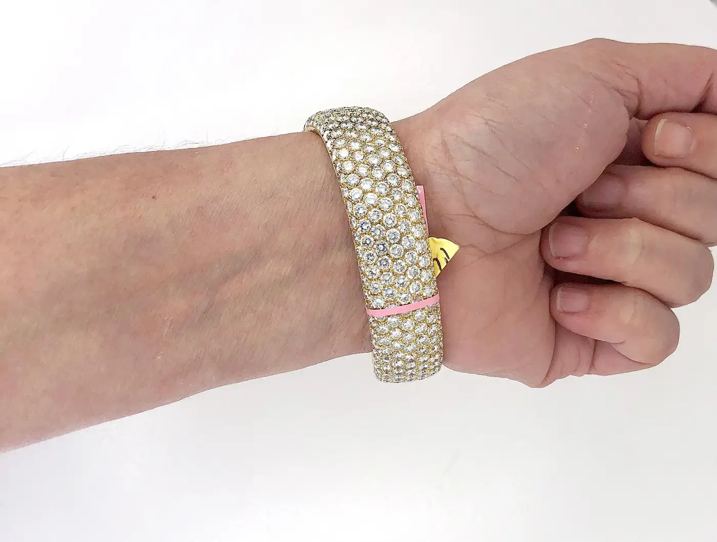 Cartier Diamond Panther Cuff Bangle Watch Cartier Diamond Panther Cuff Bangle Watch