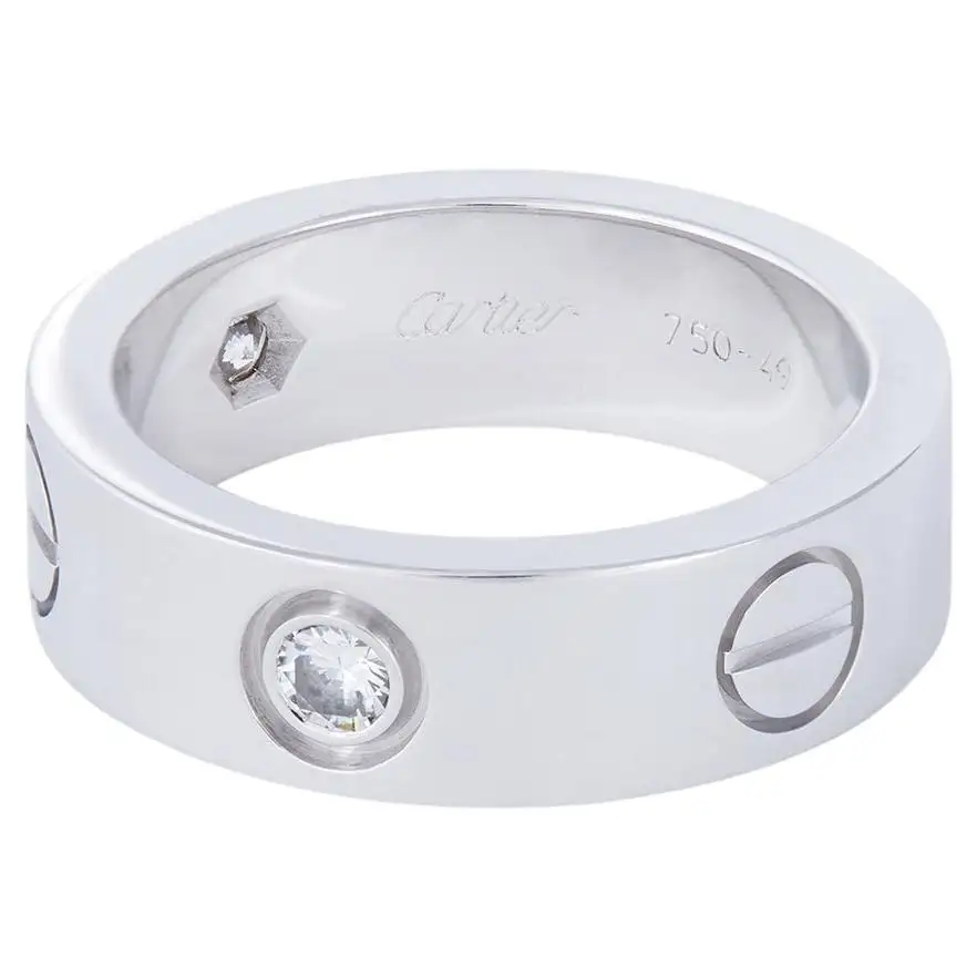 Cartier Love White Gold Diamond Ring Cartier Love White Gold Diamond Ring