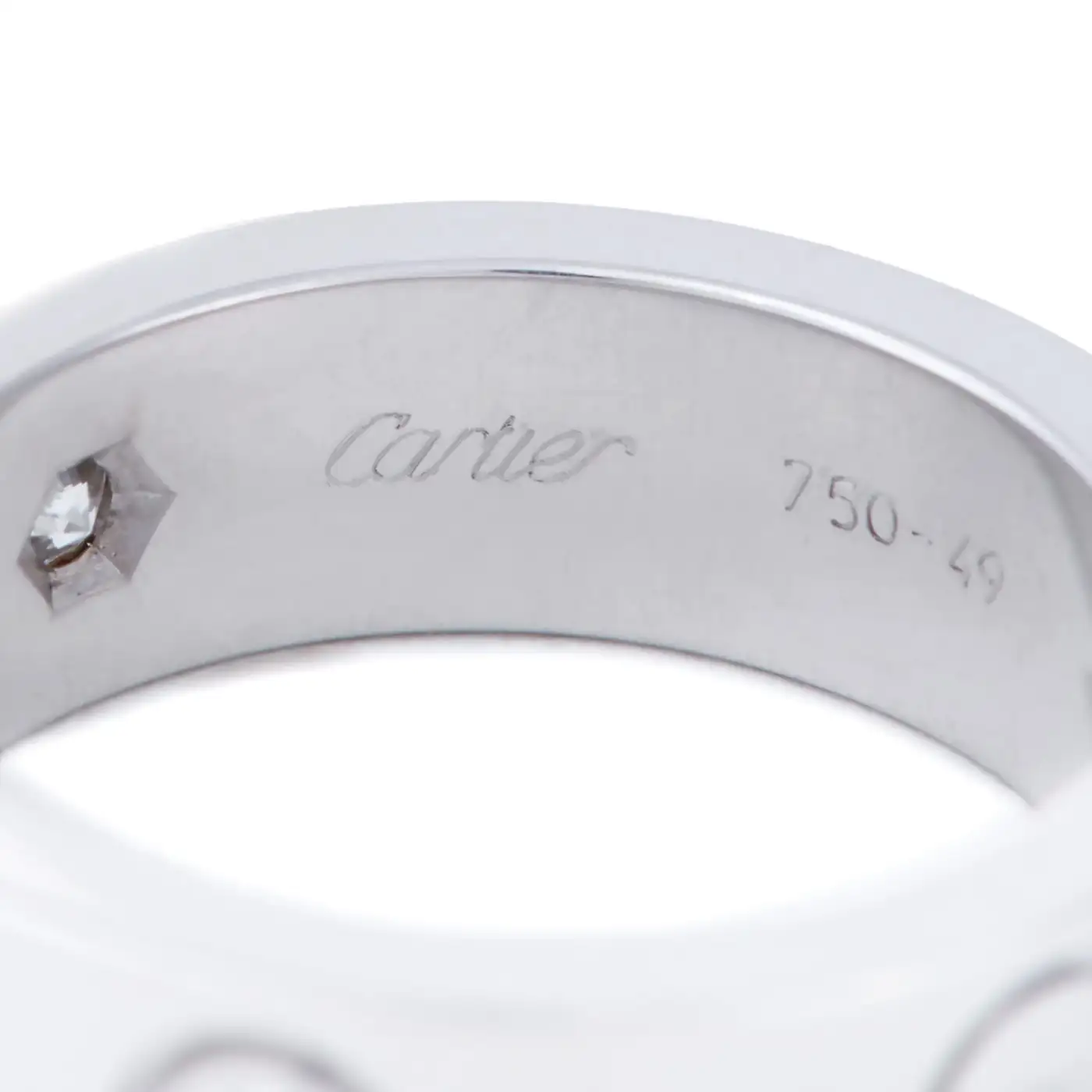 Cartier Love White Gold Diamond Ring Cartier Love White Gold Diamond Ring