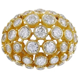 Cartier Rue D e La Paix Diamond Bombe Ring Cartier Rue D e La Paix Diamond Bombe Ring