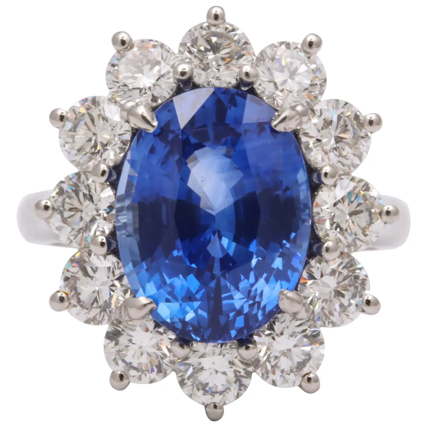 Ceylon Blue Sapphire and Diamond Ring Ceylon Blue Sapphire and Diamond Ring