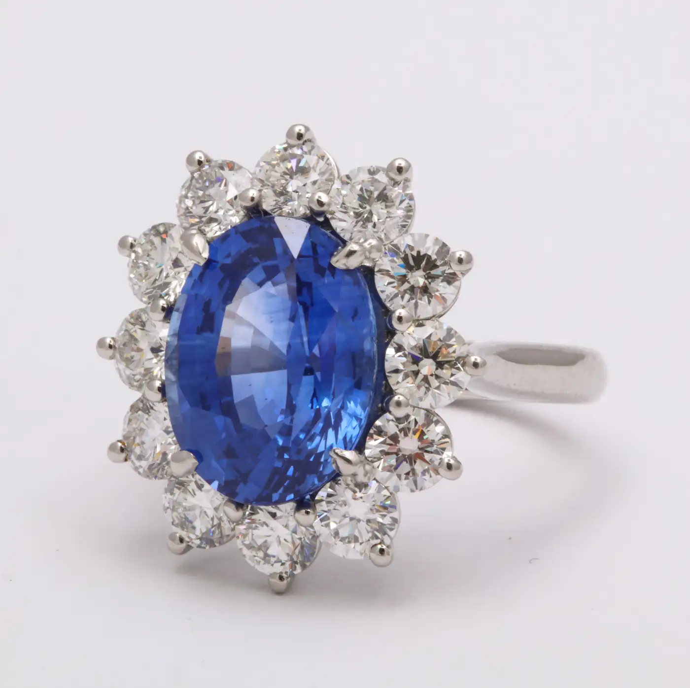 Ceylon Blue Sapphire and Diamond Ring Ceylon Blue Sapphire and Diamond Ring