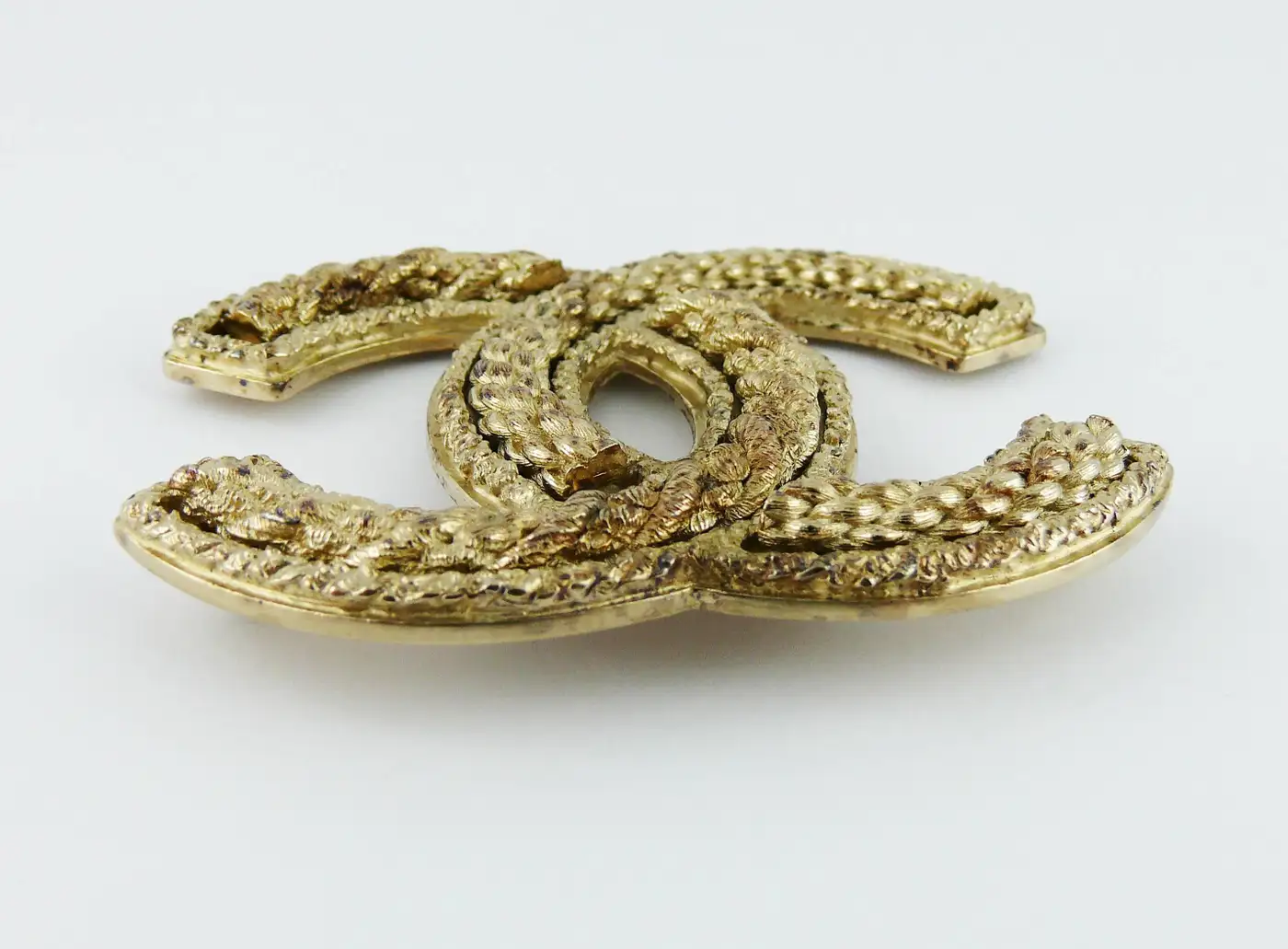 Chanel Jumbo Logo Brooch For Sale Chanel Jumbo Logo Brooch For Sale