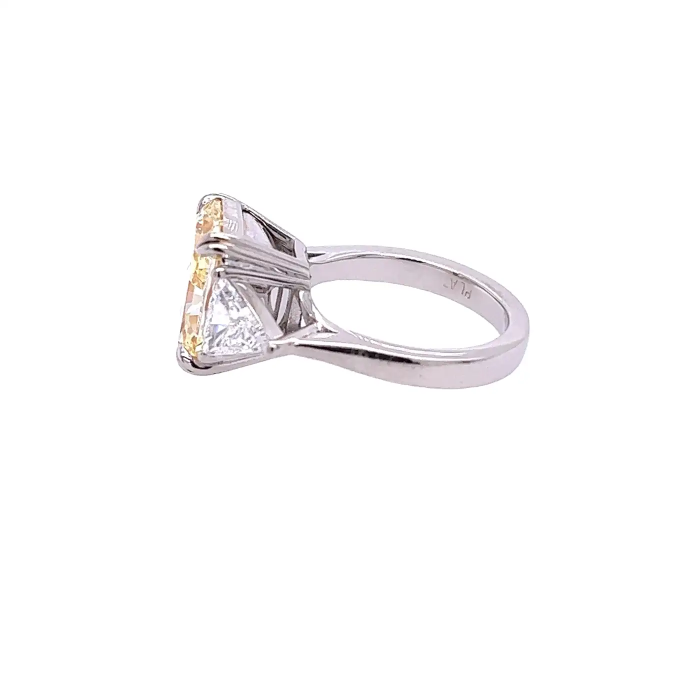 David Rosenberg 5.68 ct Fancy Light Yellow Radiant GIA Diamond Engagement Ring David Rosenberg 5.68 ct Fancy Light Yellow Radiant GIA Diamond Engagement Ring