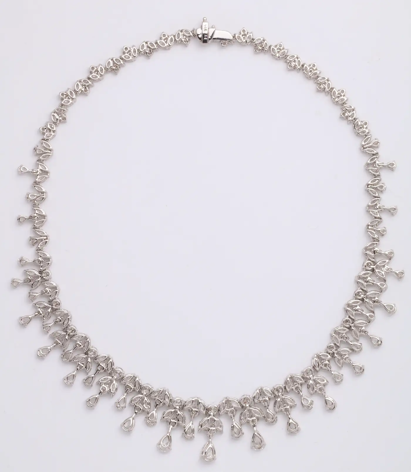 Diamond Drop Necklace For Sale