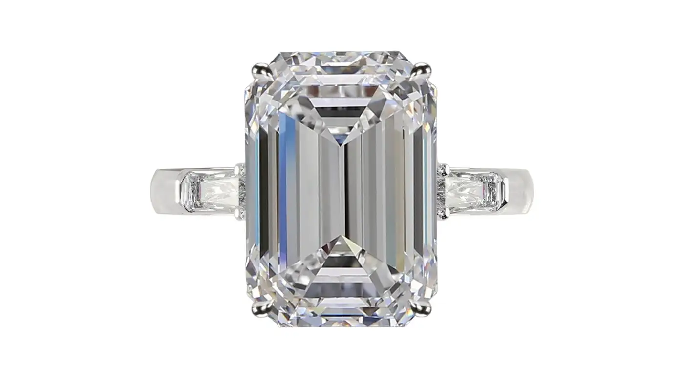 GIA Certified 4.21 Carat Emerald Cut Diamond Ring VS1 Clarity F colour GIA Certified 4.21 Carat Emerald Cut Diamond Ring VS1 Clarity F colour