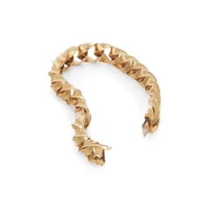 Gold Ribbon Curb Link Bracelet For Sale - Tiffany & Co.