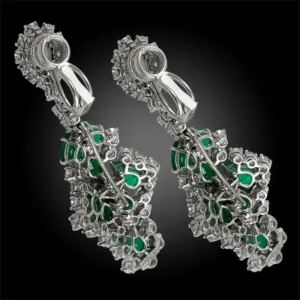 Harry Winston Emerald Diamond Chandelier Earrings Harry Winston Emerald Diamond Chandelier Earrings