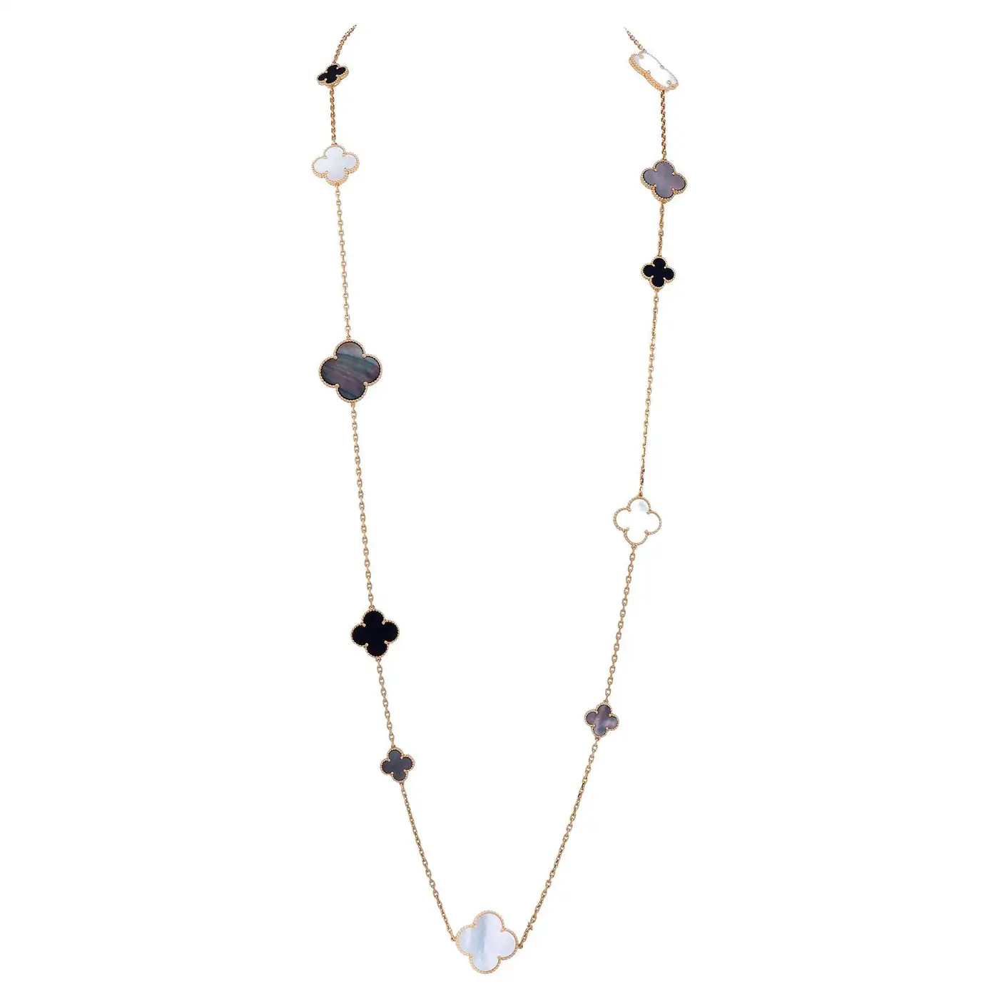 Magic Alhambra 16 Motif Mother of Pearl Necklace