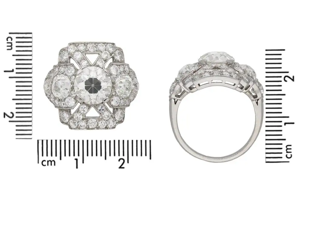 Ornate Diamond Cluster Ring For Sale, circa 1920 Ornate Diamond Cluster Ring For Sale, circa 1920