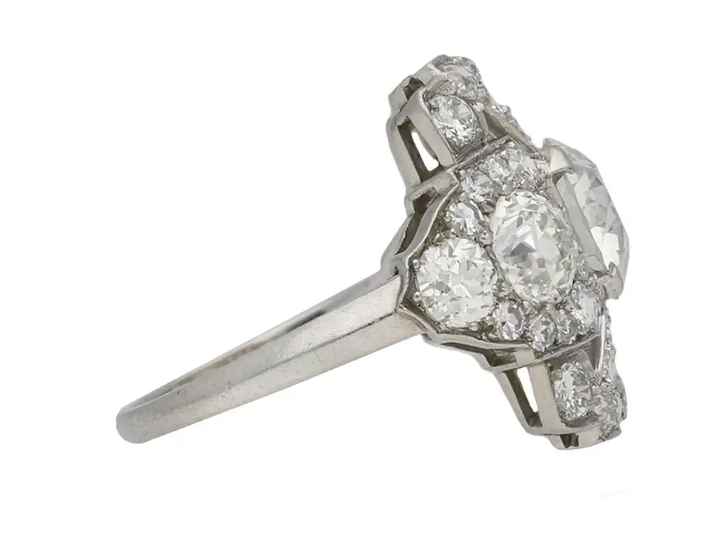 Ornate Diamond Cluster Ring For Sale, circa 1920 Ornate Diamond Cluster Ring For Sale, circa 1920