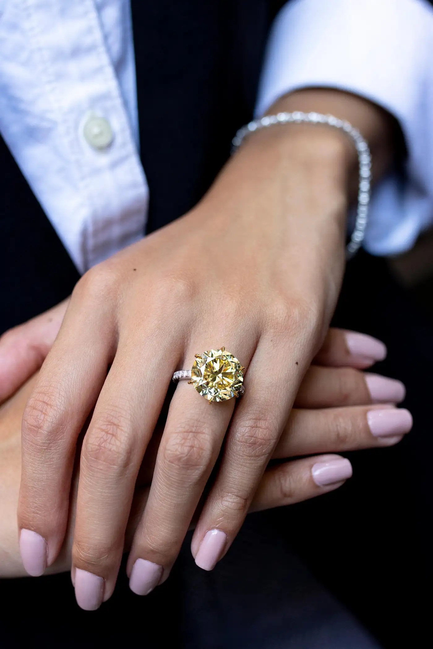Roman Malakov GIA Certified Fancy Intense Yellow Diamond Engagement Ring Roman Malakov GIA Certified Fancy Intense Yellow Diamond Engagement Ring