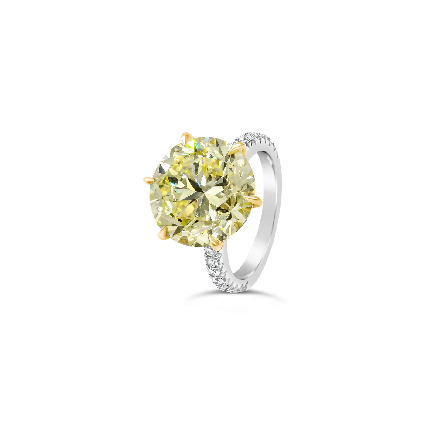 Roman Malakov GIA Certified Fancy Intense Yellow Diamond Engagement Ring Roman Malakov GIA Certified Fancy Intense Yellow Diamond Engagement Ring