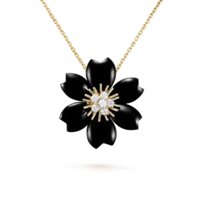Rose de Noël clip pendant For Sale - small model