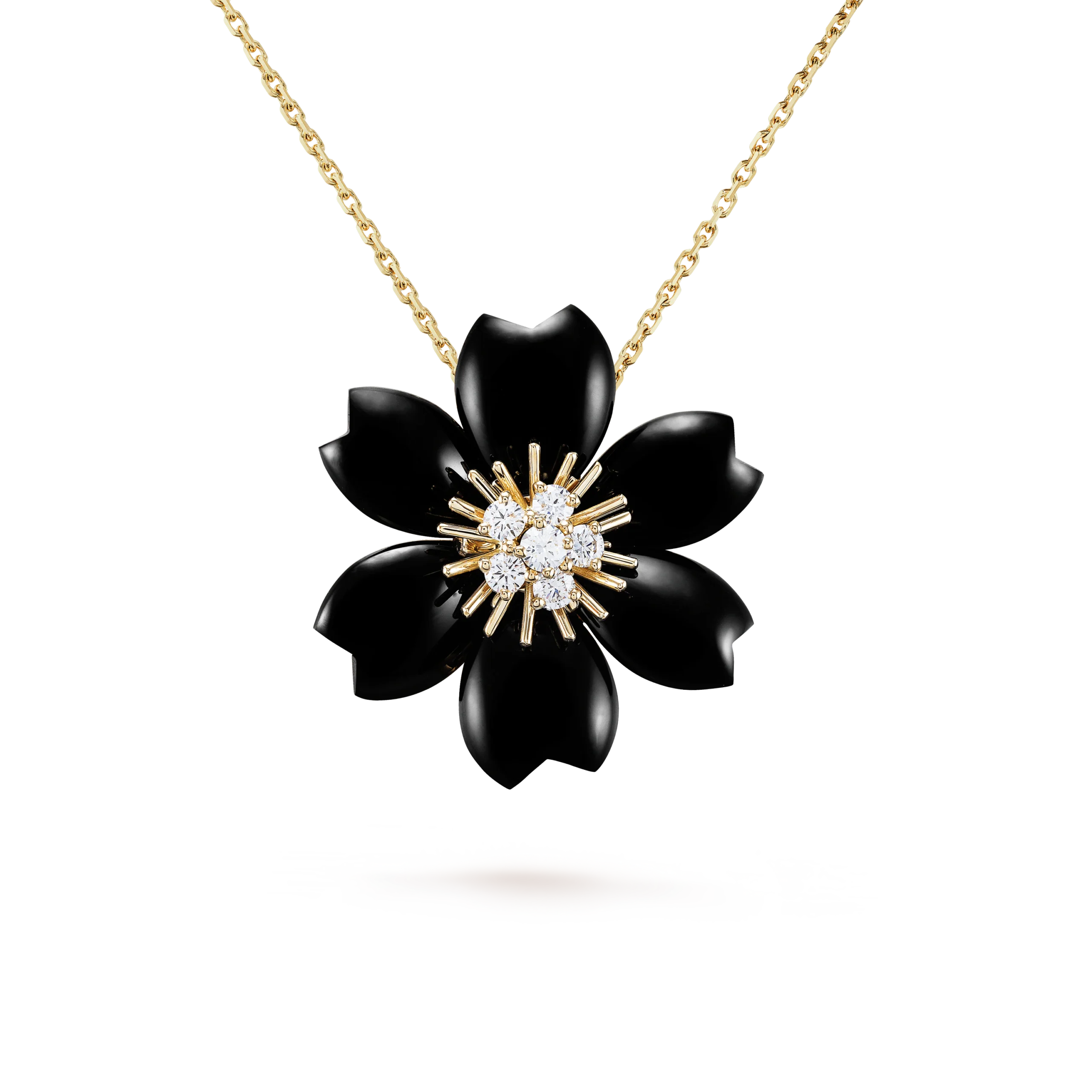 Rose de Noël clip pendant For Sale - small model