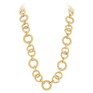Tiffany & Co. Gold Rope Link Necklace Tiffany & Co. Gold Rope Link Necklace